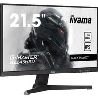 iiyama G-MASTER G2245HSU-B2 computerskærm 54,6 cm (21.5") 1920 x 1080 pixel Fuld HD LED Sort, Gaming Skærm Sort (mat), 54,6 cm (21.5"), 1920 x 1080 pixel, Fuld HD, LED, 1 ms, Sort