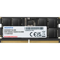 ADATA Gold hukommelsesmodul 16 GB 1 x 16 GB DDR5 5600 MT/s 262-pin SO-DIMM Sort, 16 GB, 1 x 16 GB, DDR5, 262-pin SO-DIMM