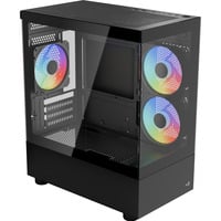Aerocool Viewport Mini-G-BK-v4 ARGB, Towerkabinet Sort