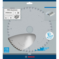 Bosch 2 608 837 780 rundsavklinge 25,4 cm 1 stk Aluminium, Metal uden jern, 25,4 cm, 3 cm, 1,8 mm, 6000 rpm, 2,4 mm