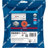 Bosch EXPERT R782 PRISMA Slibeskive Slibeskive, Ark af rustfrit stål (tynd), Stål, 12,5 cm, Bosch, Fladcenter, 2,22 cm