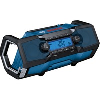 Bosch GPB 18V-2 C Professional Bærbar Digital Sort, Blå, Sølv, Job site radio Blå, Bærbar, Digital, FM, 87,5 - 108 MHz, Blå, Sort, Blå, Sølv