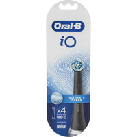 Braun Oral-B iO Ultimativ Rengøring 4-pak, Børstehoved Sort