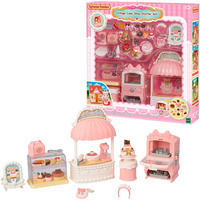 EPOCH Traumwiesen Sylvanian Families - Landsby konditori sæt til start hus, Bygge legetøj 