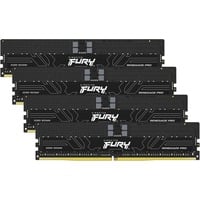 Kingston FURY FURY 128 GB 5600 MT/s DDR5 ECC Reg CL28 DIMM (sæt med 4) Renegade Pro EXPO, Hukommelse Sort, 128 GB, 4 x 32 GB, DDR5, 288-pin DIMM, Sort