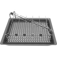 Neff Z11CG10X1 ovndel & tilbehør Grillplade Rustfrit stål, Bageplade antracit, Grillplade, Neff, Ovn, Rustfrit stål, 2,4 kg, 410 mm