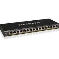 Netgear GS316P Ikke administreret Gigabit Ethernet (10/100/1000) Strøm over Ethernet (PoE) Sort, Switch Ikke administreret, Gigabit Ethernet (10/100/1000), Fuld duplex, Strøm over Ethernet (PoE), Kan monteres på væggen