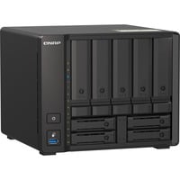 QNAP TS-H973AX NAS Tower Ryzen Embedded V1500B 8 GB DDR4 0 TB QuTS hero Sort Sort, NAS, Tower, Ryzen Embedded, V1500B, 8 GB, DDR4