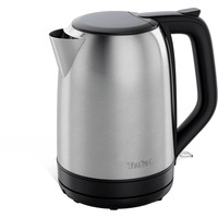 Tefal Subito, Kedel rustfrit stål/Sort, 1 L, 2400 W, Sort, Rustfrit stål, Rustfrit stål, Vandmåler, Ledningsfri