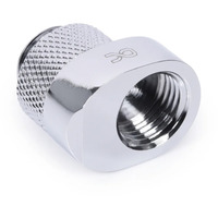 Alphacool Eiszapfen 8mm overgangsstykke G1/4 han til G1/4 hun, Forbindelse Sølv