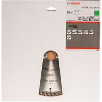 Bosch PRO træ cirkelsavklinge, Ø 250mm, 60 tænder 
