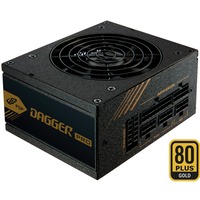 FSP DAGGER PRO ATX3.0(PCIe5.0) 850W enhed til strømforsyning 20+4 pin ATX SFX Sort, PC strømforsyning 850 W, 100 - 240 V, 50/60 Hz, 12-6 A, Aktiv, 120 W