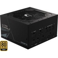 GIGABYTE UD1000GM PG5 V2 enhed til strømforsyning 1000 W 20+4 pin ATX ATX Sort, PC strømforsyning Sort, 1000 W, 100 - 240 V, 50/60 Hz, 15 - 6.5 A, Aktiv, 125 W