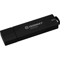 Kingston IronKey 128 GB D500S FIPS 140-3, niv. 3 AES-256, USB-stik niv. 3 AES-256, 128 GB, USB Type-A, 3.2 Gen 1 (3.1 Gen 1), 260 MB/s, Hætte, Sort