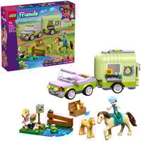 LEGO Friends hest og føl med hestetrailer, Bygge legetøj 