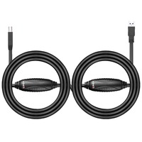 Lindy 43098 USB-kabel USB 3.2 Gen 1 (3.1 Gen 1) 10 m USB A USB B 5 Gbit/sek. Sort Sort, 10 m, USB A, USB B, USB 3.2 Gen 1 (3.1 Gen 1), 5 Gbit/sek., Sort