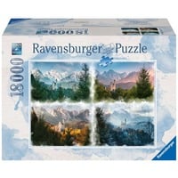 Ravensburger RAV Puzzle Märchenschloss in 4 Jahresz.| 16137 18000 stk, Puslespil 18000 stk, 14 År