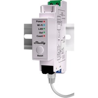 Shelly PRO EM - 2x 50A, Relay Hvid