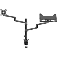 goobay Deluxe skærmholder med laptop-arm, Skærmbeslag Sort