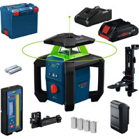 Bosch Rotationslaser GRL18V-4-34CVG Akku ProCORE18V 4.0Ah i L-BOXX, Roterende laser Grøn, Kit