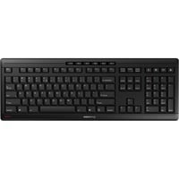 CHERRY Stream Wireless tastatur Universel RF trådløs + USB QWERTY US International Sort Sort, EU-layout (antal), SX teknologi, Fuld størrelse (100 %), Kabel & trådløs, RF trådløs + USB, QWERTY, Sort
