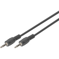 Digitus Audio-tilslutningskabel 3,5 mm jack, stereo Sort