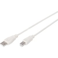 Digitus USB 2.0 tilslutningskabel USB-A (stik) > USB-B (stik) Beige