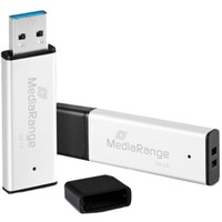 MediaRange High Performance 128 GB, USB-stik Sølv/Sort