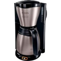 Philips Café Gaia HD7548 Kaffemaskine, Filter maskine Sort/rustfrit stål, Filter kaffemaskine, 1,2 L, Malet kaffe, 1100 W, Sort, Metallic