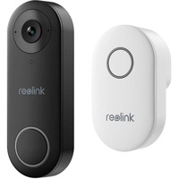 Reolink D340W Sort, Hvid, Dørklokken Sort, Sort, Hvid, IP65, Væg, 2-vejs, MicroSD (TransFlash), 256 GB