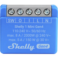 Shelly 1 Mini Gen4, Stafetter Blå