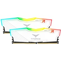 Team Group T-FORCE DELTA RGB hukommelsesmodul 32 GB 2 x 16 GB DDR4 3600 Mhz Hvid, 32 GB, 2 x 16 GB, DDR4, 3600 Mhz, 288-pin DIMM