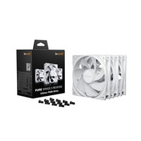 be quiet! Pure Wings 3 120 mm PWM Reverse Triple Pack White Computerkabinet Ventilator 12 cm Hvid 3 stk, Sag fan Hvid, Ventilator, 12 cm, 1500 rpm, 80 m³/t, Hvid