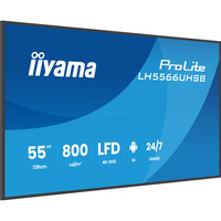 iiyama LH5566UHSB-B1AG, Offentlig visning Sort (mat)