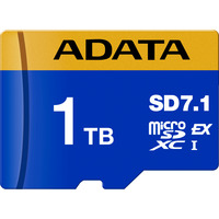 ADATA Premier Extreme microSDXC SD7.1 1 TB, Hukommelseskort Blå/Gul