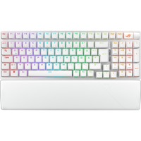 ASUS ROG Strix Scope II 96 Wireless tastatur Spil USB + RF Wireless + Bluetooth QWERTZ Tysk Hvid, Gaming-tastatur Hvid, DE-layout, ROG NX Snow, Kabel & trådløs, USB + RF Wireless + Bluetooth, Mekanisk, QWERTZ, RGB LED, Hvid