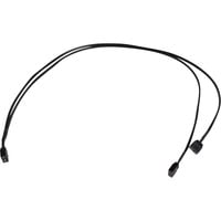 Alphacool Y-kabel splitter aRGB 3-pin til 2x 3-pin, 60 cm Sort