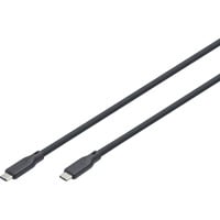 Digitus USB4 Gen 2x2 silikone tilslutningskabel USB-C > USB-C Sort