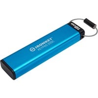 Kingston IronKey 16 GB USB-C Keypad 200C, FIPS 140-3, niv. 3 (afventer) AES-256, USB-stik FIPS 140-3, niv. 3 (afventer) AES-256, 16 GB, USB Type-C, 3.2 Gen 1 (3.1 Gen 1), 145 MB/s, Muffe, Blå