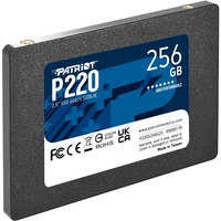 Patriot P220 256 GB, Solid state-drev Sort