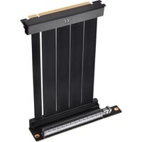 Thermaltake PCI-E 4.0 Dobbelt 90° Forlængerledning, Kabel Sort
