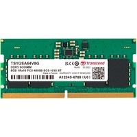 Transcend TS1GSA64V8G hukommelsesmodul 8 GB 1 x 8 GB DDR5 4800 Mhz Grøn, 8 GB, 1 x 8 GB, DDR5, 4800 Mhz, 262-pin SO-DIMM