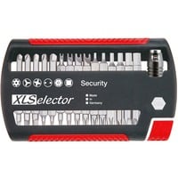 Wiha Bit-sæt XLSelector Security, 31 dele, Bit sæt Sort/Rød