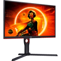 AOC 25G3ZM/BK, Gaming Skærm Sort/Rød
