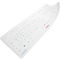 CHERRY 61510017 tilbehør til tastatur Tastatur cover, Beskyttelsesfilm Hvid, Tastatur cover, Silikone, 463 mm, 164 mm, 100 g, Grå