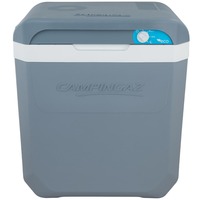 Campingaz Powerbox Plus 28L 12/230V, Køleboks Lys grå/Hvid
