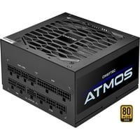 Chieftec Atmos enhed til strømforsyning 750 W 20+4 pin ATX ATX Sort, PC strømforsyning Sort, 750 W, 100 - 240 V, 50/60 Hz, 9 - 4.5 A, 9 A, 4,5 A