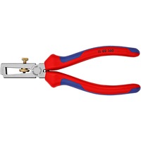 KNIPEX KP-1102160 Kabelstrippere, Wire stripper tænger Beskyttende isolering, 165 g, Blå, Rød