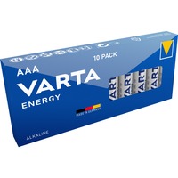 Varta 10x AAA 4103 Engangsbatteri Alkaline Engangsbatteri, AAA, Alkaline, 1,5 V, 10 stk, Blå
