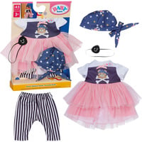 ZAPF Creation BABY born® Piratpige-outfit 43cm, Dukke tilbehør 